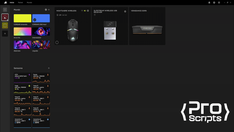 Alternando armas com um clique