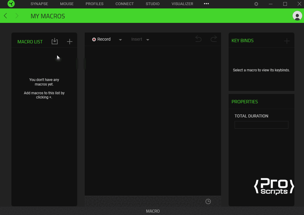 Adicionando os Scripts ao Synapse 3