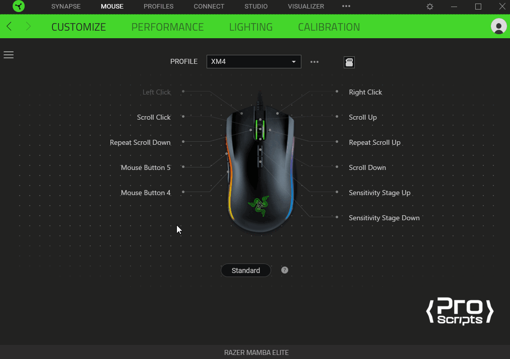 Liberando o clique esquerdo