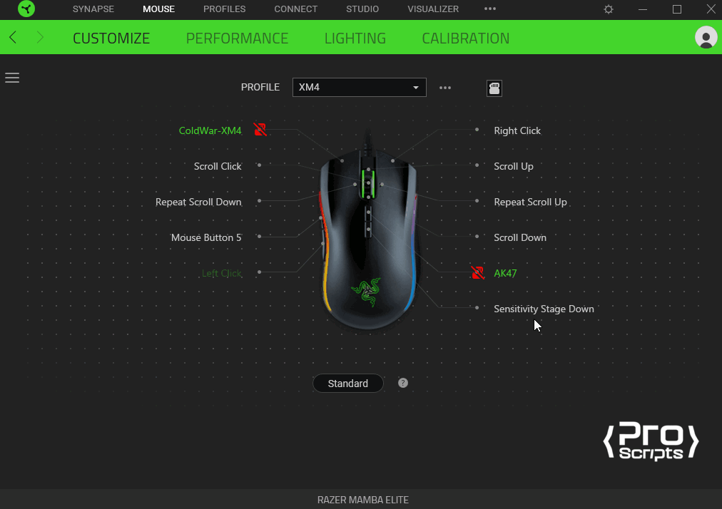 Alternando entre armas com facilidade